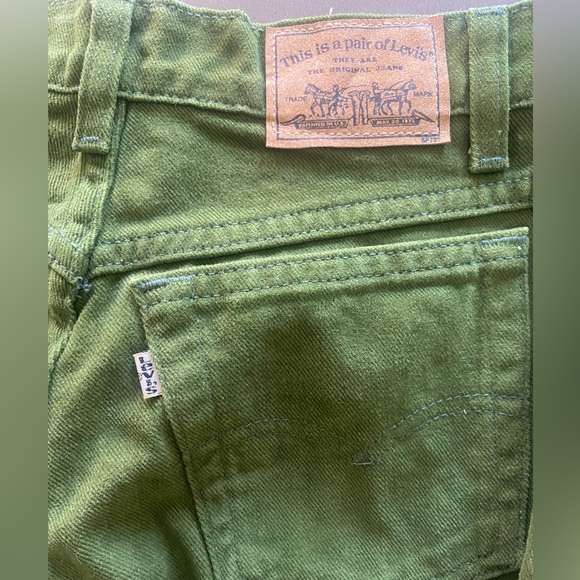 Vintage Levi's 900 Series Green Denim Jeans size 27/7 - Picture 6 of 11